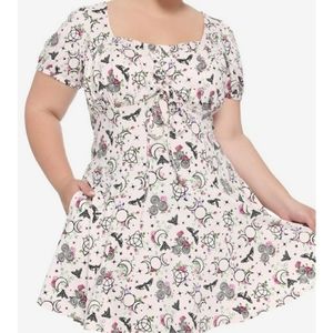 Witchy Florals Empire Dress Plus Size 3x 22-24, Hot Topic NWT NIB